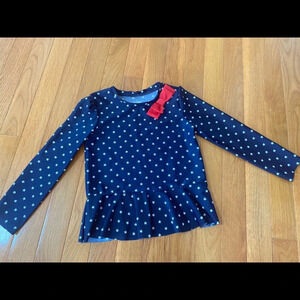 Red, white and blue swim top